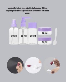 Resim Gld-spt- Seyahat Boy Banyo Seti 5 Li Mini Şişe Ve Krem Kutusu Çantalı 