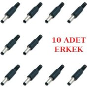 Resim Dc Barrel Jack 2.1Mm Power Giriş Konnektör Adaptör Jakı (10 Adet) 