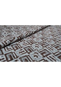 Resim Algelsineve Dama Desen Geometrik Modern Halı Örtüsü Kahverengi 