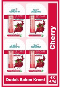 Resim Cire Aseptine Lip Care Cherry Renkli Dudak Bakım Kremi 4,5 Gr 4 Adet 