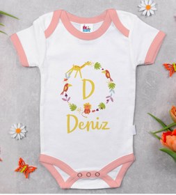 Resim Bitmeyen Kartuş Bk Kids Kişiye Özel Pembe Bebek Body Zıbın - Model 132 