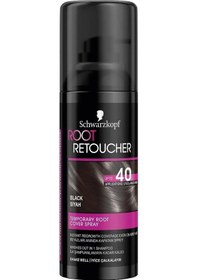Resim Schwarzkopf Root Retoucher Beyazları Anında Kapatan Sprey Boya Siyah 120 Ml 