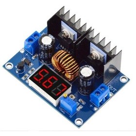 Resim Robotiko-Xl4016 Voltmetreli Ayarlanabilir Voltaj Düşürücü Regülatör 8A 