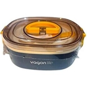 Resim Vagonlife Paslanmaz Çelik Tek Bölmeli Yemek Kabı - Lunch Box VGN-XC540 1000 ml 