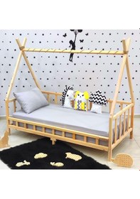 Resim Markaawm Markaawm Montessori Yatak Doğal Ahşap Çocuk Yatak Nirvana 