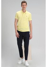 Resim Lufian Erkek Laon Spor Polo Yaka T-Shirt 627111040055 Sarı 