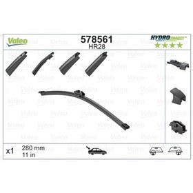 Resim VALEO 578561 Silecek Supurgesi Arka Cam Aerotwin (280 Mm) BMW E81 E87 Mini R55 R56 R59 Mercedes X156 13- S213 16 7138508 (WH788836) 