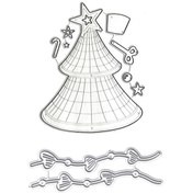 Resim Xindoker Gül Desenli Retro Karbon Çelik Kesme Kalıbı - Ev Dekorasyonu, Scrapbooking Ve Kart Yapımı İçin Dıy Araçları Hy08a01076 + Hy08a01101 