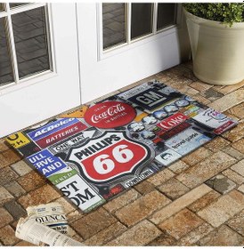 Resim Tabela Temalı Kauçuk Kapı Önü Paspası 