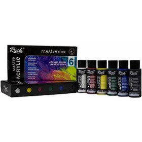 Resim Rich Akrilik Set Master-Mix 60 CC 6 Lı 11406 
