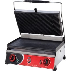 Resim Işıkgaz Elektirikli Tost Makinesi Altı Düz 16 Dilim 