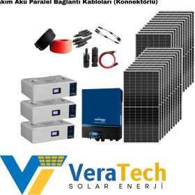 Resim Tsm Veratech Güneş Enerjisi Solar Paketi 11KVA Inverter 550 Watt Güneş Paneli 48V 100 Amper Lityum Akü 