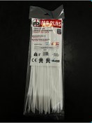 Resim MB PLAS 4.8 # 300 mm Kablo Bağı Cırt Kelepçe 500 Adet Beyaz 
