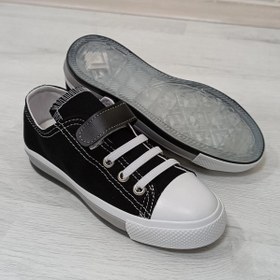 Resim Fiyra 9002 Siyah Keten Sneaker Cırtlı Çocuk Spor Ayakkabı 