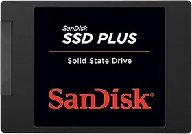 Resim SanDisk SSD Plus 480 GB dahili SSD (2,5 inç, Sata III, 480 MB/sn'ye kadar) siyah 