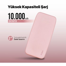 Resim Ttec ChargeUp 10.000 mAh PowerSlim Taşınabilir Şarj - Siyah 