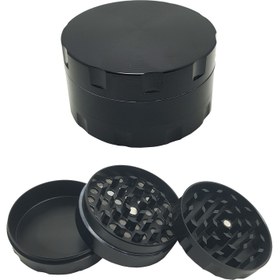 Resim Siyah 55 Mm. Grinder Alloy Herbal Öğütücüsü Parçalayıcı RB88SY 