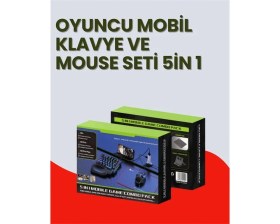 Resim MCM Group 5in1 Bt5.3 Mobil Oyun Kiti Klavye Mouse Dönüştürücü Seti 
