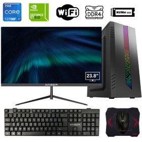 Resim Xaser XSR915 I7 12700F 16GB Ram 256GB M.2 Nvme SSD 2gb GT610 23.8" Monitör Ofis Hazır Sistem 