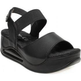 Resim Muya 33227 Podium Dolgu Topuklu Siyah Kadın Sandalet Siyah 