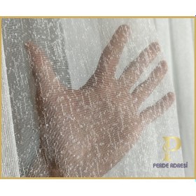 Resim Perde Adresi Pileli / Pilesiz Keten Şantuk Tül Perde, Ütü Gerektirmez Kırışmaz, Kornişe Asmaya Hazır, Kırık Beyaz, Özel Kesim Ve Dikim Tül Perde Kırık Beyaz 