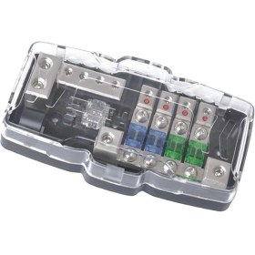 Resim Araba Stereo Sesli Inline Anl Sigorta Tutucu Dağıtım Bloğu 4/8 Ölçer 