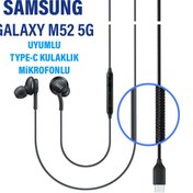 Resim EXENAR Type C Kulaklık Samsung Galaxy M52 5G Uyumlu Kulaklık 