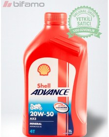 Resim 20w-50 4t Ax3 Advance Shell 