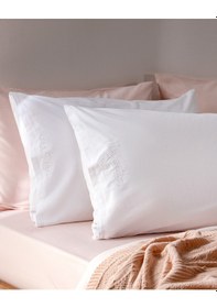 Resim Madame Coco Recy %100 Pamuk 2'li Yastık Kılıfı - Beyaz 8684427121955 Beyaz 