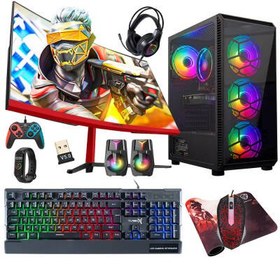 Resim Turbox Tx5140 Intel Core i5 8400 16GB Ram 512GB SSD 4GB GT740 GDDR5 23.6 100Hz Curved Oyun Hazır Sistem 