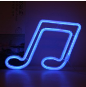 Resim Soulader Müzik Eğitimi İçin Led Işıklı Nota Standı Ve Sayfa Tutucu Mavi 