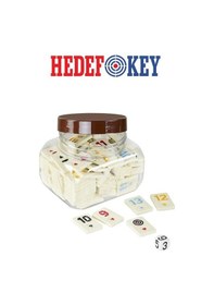 Resim Hedef Okey Taşı Krem Rengi 