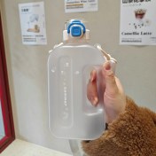 Resim Xudaran Dopamin Küçük Kare Kova Plastik Kupa Büyük Kapasiteli Su Kupa Spor Kupa (Yurt Dışından) 