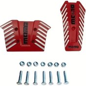 Resim Dashanshop 2/3 Parça Otomatik Şanzıman Pedal Kılıfları Kırmızı Alüminyum Debriyaj Fren 