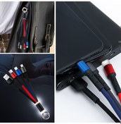 Resim Seçkin Trend Işıklı Anahtarlık Model 3 İn 1 Usb Çıkışlı Mikro,type-c Ve İphone Uyumlu Şarj Kablosu 