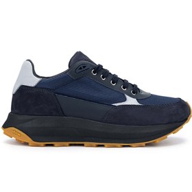 Resim Kemal Tanca Tamer Tanca Erkek Hakiki Deri Lacivert Sneakers & Spor Ayakkabı 