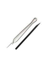 Resim Pelteko Deri Kesim Bıçağı Ve Maşası 