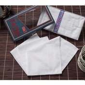 Resim Fatih Kutulu 40x40 Cm 12 Adet Kumaş Mendil Beyaz Çok Renkli 