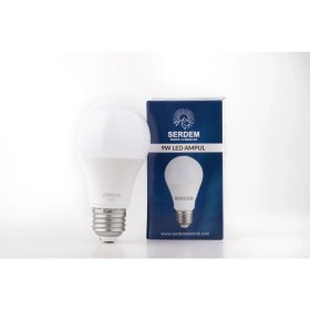 Resim Serdem Elektrik 9W Led Ampul Tasarruflu Uzun Ömürlü 6500K Beyaz Işık E27 Duy 5 Adet 
