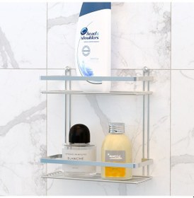 Resim Teknotel Iki Katlı Banyo Rafı Krom Es067 Krom 