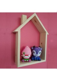 Resim Markaawm Montessori Süs Oyuncak Duvar Süsü Raf Doğal Ahşap 
