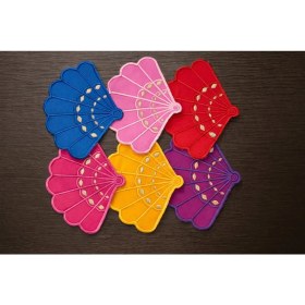 Resim 6 Adet Yelpaze Model Kahve Sunum Mendili, Servis Peçetesi, Kokteyl Peçetesi 