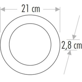 Resim Cata 18W Sıva Üstü LED Panel (Yuvarlak) (Günışığı) Cat CT-5233G 