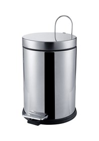 Resim Mikro 3 Lt Pedallı Krom Çöp Kovası 