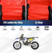 Resim Husqvarna Te 250 İ Motosiklet Brandası Su Geçirmez Branda Kırmızı Branda Motor Branda Xl 