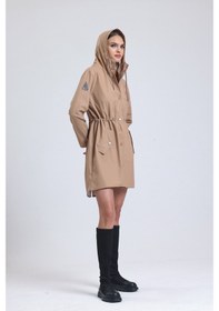 Resim T Rain Pu Raincoat M Beden Bej Erkek Yağmurluk Bej 