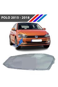 Resim Genel Markalar Volkswagen Polo Uyumlu Ön Sağ Far Camı 2015 - 2018 