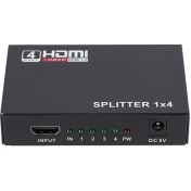 Resim 1080P Hd 1 4 Out HDMI Splitter V1.4 HDMI Video Ayrıştırıcı Bir Giriş Dört Çıkış Dönüştürücü HDMI Adap 