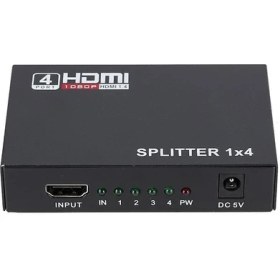 Resim 1080P Hd 1 4 Out HDMI Splitter V1.4 HDMI Video Ayrıştırıcı Bir Giriş Dört Çıkış Dönüştürücü HDMI Adap 