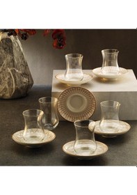 Resim Sandro Moreno 1898 Davinci Beyaz 12 Parça 6 Kişilik Çay Seti 150 Ml Çok Renkli 